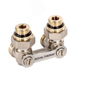 Узел нижнего подключения радиатора угловой 1/2'x3/4'EK - Royal Thermo