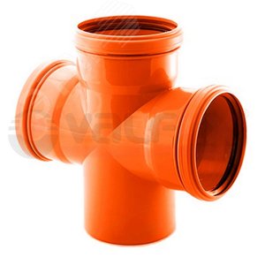 Крестовина 110 87 град., для наружной канализации - VALFEX
