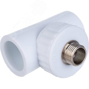 Тройник комбинированный 32x3/4' НР полипропиленовый PPR белый - VALFEX