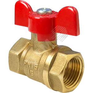 Кран шаровой 11Б27фт1М 3/4' ВВ ручка бабочка - VALFEX-T