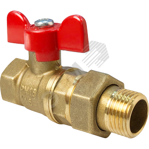 Кран шаровой со сгоном 11Б27фт1М 1 1/4' ВН ручка бабочка - VALFEX-T