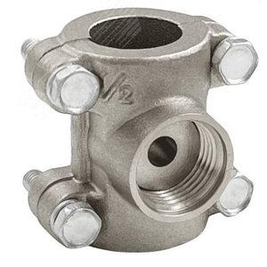 Обойма-тройник ремонтная никель, ВР 3/4х1/2х3/4 (40/10) К - VALFEX-T, артикул VF.755.N.034.012.034