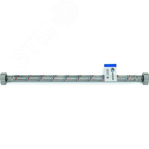 Подводка для воды со стальной гайкой ВВ 1/2'  80 см - AQUALINK