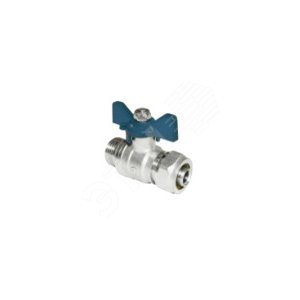 Кран шаровой для металлопластиковых труб Н1x26 бабочка - AQUALINK