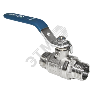 Кран шаровой НН 1/2 ручка никелированный