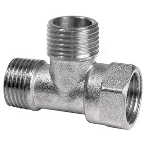 Тройник ВНН 1/2'х1/2'х1/2' переходной, никелированный - AQUALINK