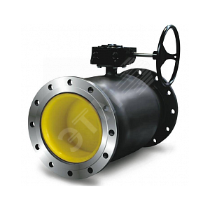 Кран шаровой фланцевый стандартнопроходной под редуктор/электропривод DN 350 PN 25 серия RS Ст. 09Г2С (КШ.Ф.Р.RS.350.25-02)