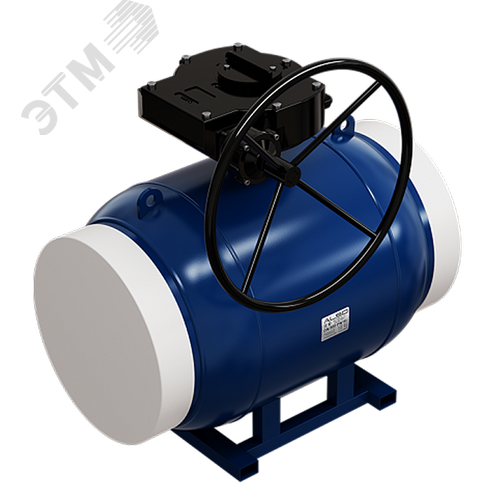 Кран шаровой под приварку стандартнопроходной под редуктор/электропривод DN 300 PN 25 серия RS Ст. 09Г2С (КШ.П.Р.RS.300.25-02)