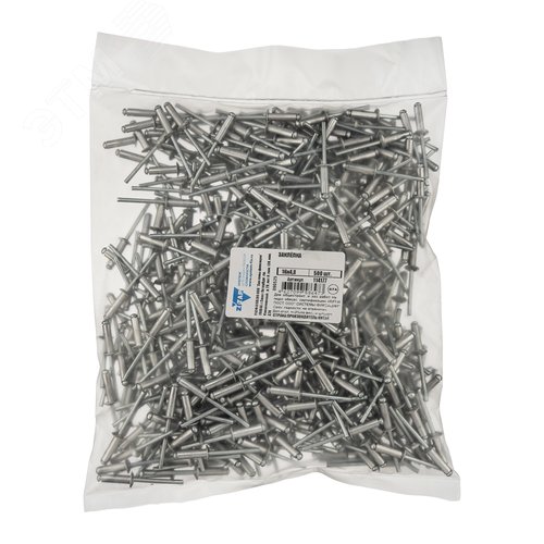 Заклепка вытяжная 4.8х16 (500шт) - Тех-КРЕП