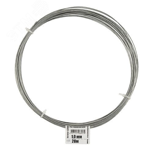 Трос DIN3055 1мм стальной оцинкованный (20м) - Тех-КРЕП