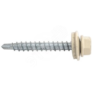 Саморез кровельный 4,8х35 RAL1014 (3500шт) - Tech-KREP