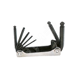 Набор шестигранных ключей со сферической головкой, 7 шт. 2,5-10 мм (100917)