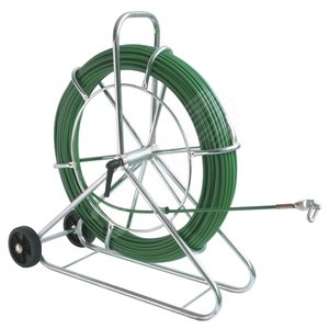 Устройство для протяжки кабеля FIX, вертикальное, с колесами, 80 м (143164)