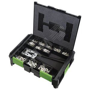 Набор кабельных наконечников SysCon стандарт, с обжимными клещами 210805 - Haupa