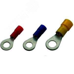 Наконечник кабельный с кольцом изолированный (НКИ) 0,5-1 M4 ПВХ (упак. 100 шт.) (260256)