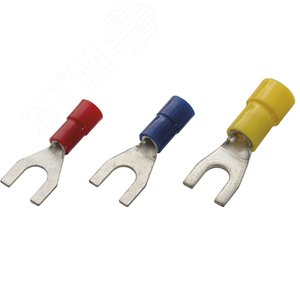 Наконечник кабельный с вилкой изолированный (НВИ) 4-6 M10 ПВХ (упак. 100 шт.) (260328)