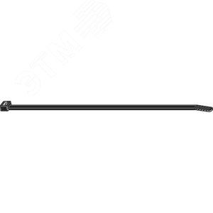 Стяжка кабельная, цвет черный, устойчивая к воздействию УФ-лучей 142x3,2 мм (упак.1000шт) | 262609 | Haupa