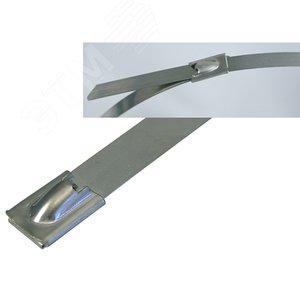 Стяжка кабельная, стальная SS 316 с блокировкой 200x4,5 мм (упак. 100 шт.) (262940/200) - Haupa