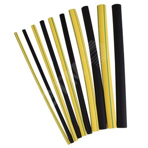 Трубка термоусадочная 3:1, 9-3 мм, жёлто-зелёная 1,2 м (267434)