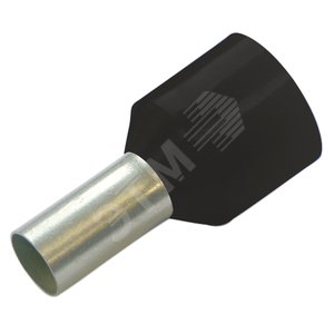 Гильза конечная для устойчивых к коротким замыканиям проводов 1,5/ 8 цвет чёрный (упак. 100 шт.) (270900)