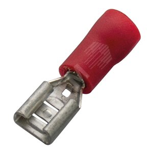 Гильза плоская штепсельная, изолированная 0,5-1/6,3x0,8, ECO line (упак. 100шт.) (370392) - Haupa