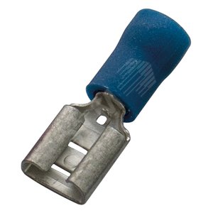 Гильза плоская штепсельная, изолированная 1,5-2,5/6,3x0,8, ECO line (упак. 100шт.) (370394) - Haupa