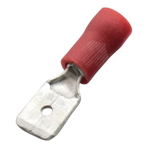 Штекер плоский, изолированный 0,5-1/ 6,3x0,8, ECO line (упак. 100шт.) (370422) - Haupa