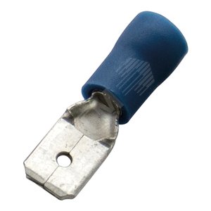 Штекер плоский, изолированный 1,5-2,5/ 6,3x0,8, ECO line (упак. 100шт.) (370424) - Haupa