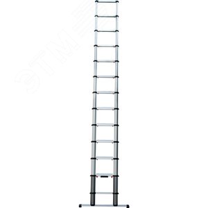 Лестница телескопическая, алюминиевая 3,8 м (392802) - Haupa