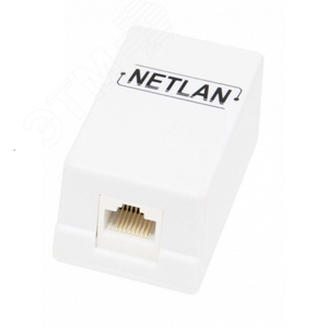 Розетка настенная 1 порт Кат.5e RJ45/8P8C неэкранированная белая 10шт. - NETLAN