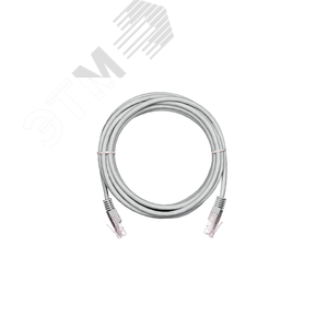 Патч-корд U/UTP 4 пары Кат. 5e 2хRJ45/8P8C T568B медный PVC серый 0.3м 10шт.