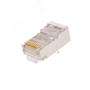 Коннектор RJ45/8P8C Кат.5e универсальный под 0 47-0 51мм экран. 1000шт - NETLAN