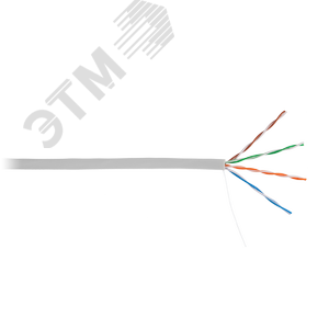 Витая пара U/UTP Cat 5e CCA PVC серый 305м (CCA-UU004-5E-PVC-GY) - NETLAN