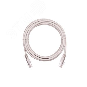 Патч-корд U/UTP 4 пары Кат. 5e 2хRJ45/8P8C T568B медный PVC серый 1м 10шт.