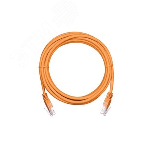 Патч-корд U/UTP 4 пары Кат. 5e 2хRJ45/8P8C T568B медный PVC оранжевый 5м 10шт.
