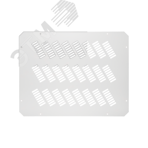 Заглушка проема вентиляторного блока NIKOMAX, перфорированная, 490х380х1мм, серая