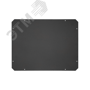 Заглушка проема вентиляторного блока NIKOMAX, 490х 380х1мм, черная