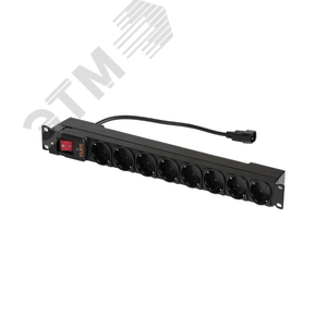 Блок электро-розеток 8гнезд 10А TLK-RS08P2-BK