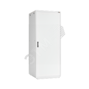 Напольный шкаф 19', 18U, металлическая дверь, Ш600хВ998хГ800мм, в разобранном виде, серый (TFR-186080-MMMM-GY)