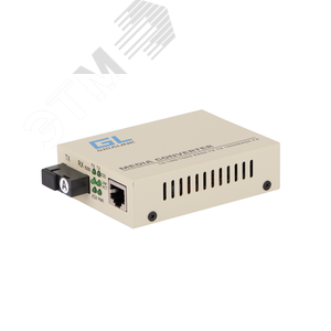 Медиаконвертер 1хRJ45, 1хSC 100/1000 Мб/c, Tx:1310/Rx:1550, до 20 км - NIKOMAX (Gigalink)