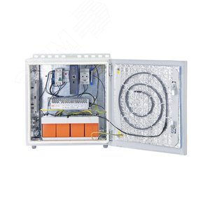 Шкаф коммутационный с термостабилизацией 48В-9Ач IP66 GL-UPS-OFBOX-DIN/48V-9a (GL-UPS-OFBOX-DIN/48V-9a) - Gigalink