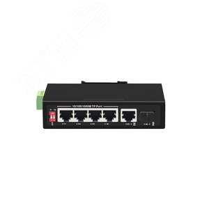 Коммутатор неуправляемый 4 порта 1Гб/с 1xSFP/1000BaseX 12-55В GL-SW-G005-06SG-I (GL-SW-G005-06SG-I) - Gigalink