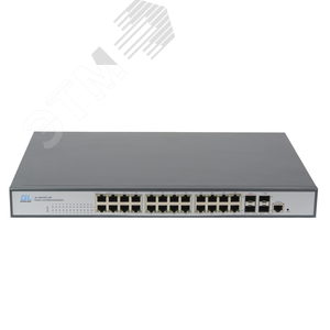 Управляемый L2 PoE коммутатор GIGALINK 24 Base-T 1000Mb/s