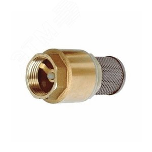 Клапан обратный донный латунный Ду 15 Ру16 с фильтром (CC1142A-0015) - TECOFI