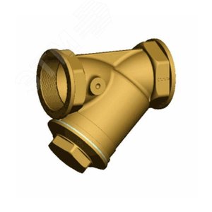 Фильтр сетчатый Y-обр латунный F1142 Ду 25 Ру16 м/м 100C (F1142-0025) - TECOFI