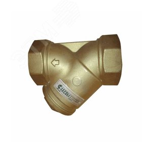 Фильтр сетчатый Y-обр газовый латунный F1141 Ду 40 Ру16 м/м 120C (F1142A-0040) - TECOFI