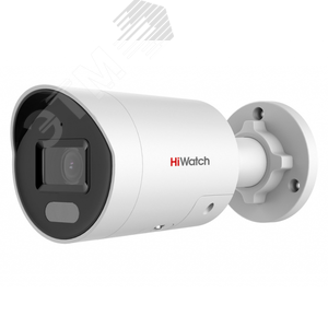 Видеокамера IP 4Мп уличная цилиндрическая с LED-подсветкой до 40м, стробоскопом и динамиком (IPC-B042C-G2/UL(4mm)) - HiWatch