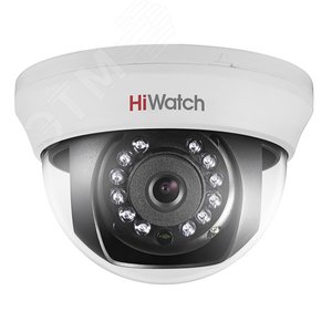 Видеокамера HD-TVI 2Мп внутренняя купольная с ИК-подсветкой до 20м (2.8mm) (DS-T201(B) (2.8 mm)) - HiWatch