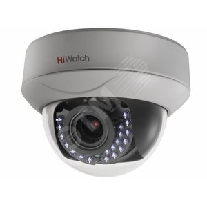 Видеокамера HD-TVI 2Мп внутренняя купольная с ИК-подсветкой до 30м (DS-T207 (2.8-12 mm)) - HiWatch
