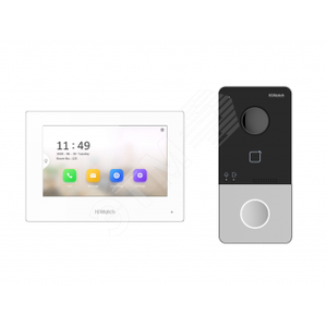 Комплект IP видеодомофона (вызывная панель + монитор) (DS-D100IKF) - HiWatch